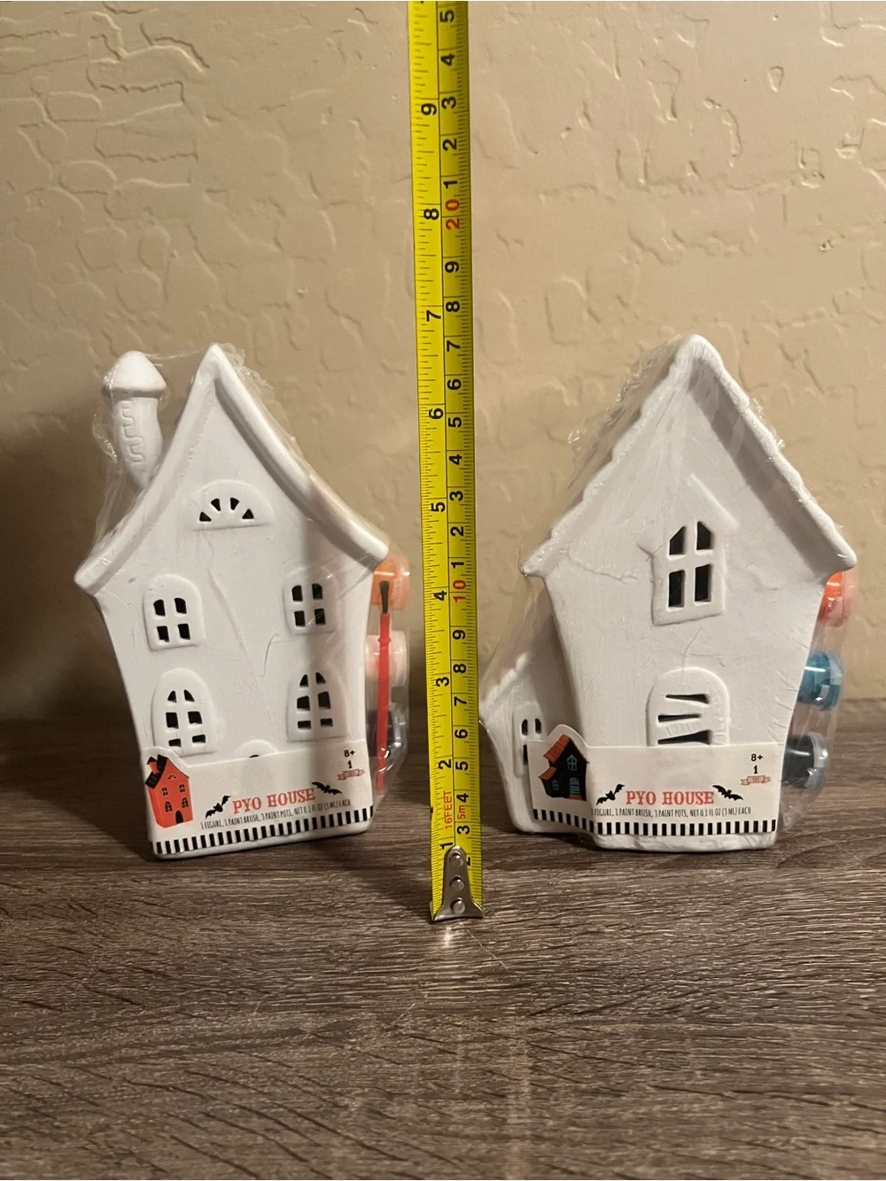 Target Bullseye DIY Paintable Ceramic Halloween Spooky Haunted Houses NWT